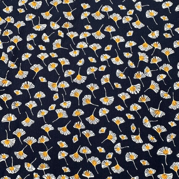 RR Womens Black Floral Wrap Front Zipper Midi A-Line Skirt Size 4 - Picture 6 of 11